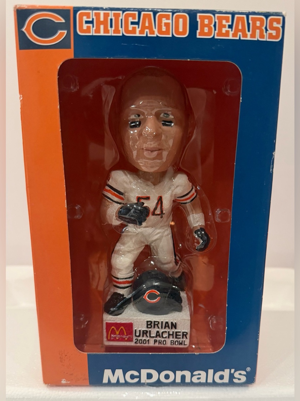 Brian Urlacher 2001 Pro Bowl McDonald's Bobblehead Football Collectible